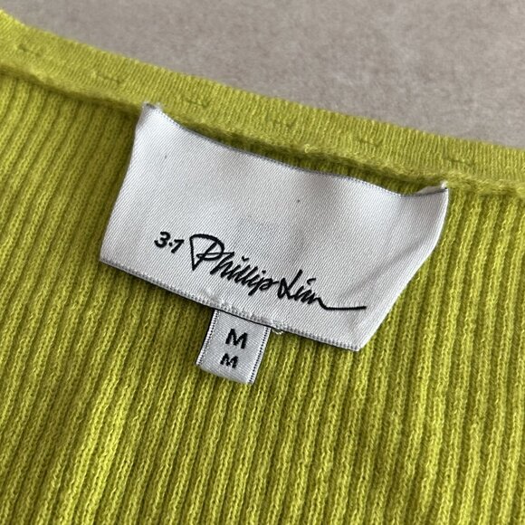 3.1 Phillip Lim Picot Stitch Cotton Wool Cardigan ALT ASO True Beauty - Picture 7 of 11